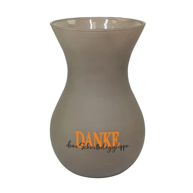 Personalisierte Ritzenhoff Vase als Dankeschön mit eigenem Text | 3 Farben zur Auswahl