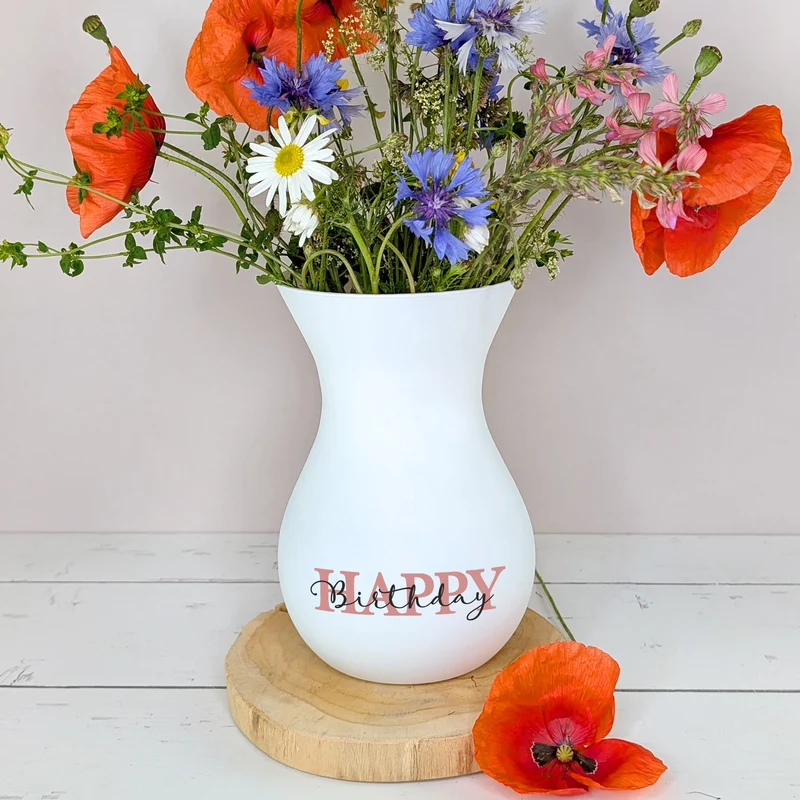 Personalisierbare Ritzenhoff Vase zum Muttertag mit Wunschtext | 3 Farben zur Auswahl