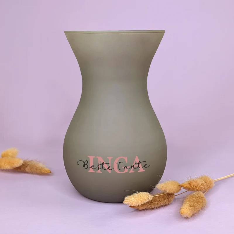 Personalisierbare Ritzenhoff Vase zum Muttertag mit Wunschtext | 3 Farben zur Auswahl