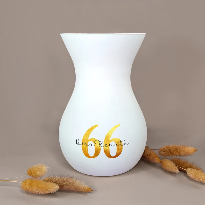 Ritzenhoff Vase zum Geburtstag personalisiert mit Name & Alter | 3 Farben zur Auswahl