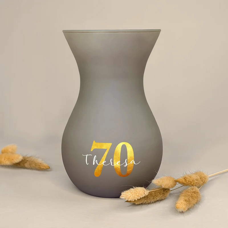 Ritzenhoff Vase zum Geburtstag personalisiert mit Name & Alter | 3 Farben zur Auswahl