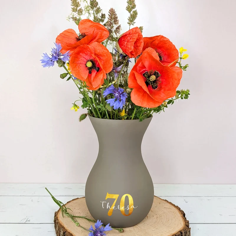Ritzenhoff Vase zum Geburtstag personalisiert mit Name & Alter | 3 Farben zur Auswahl