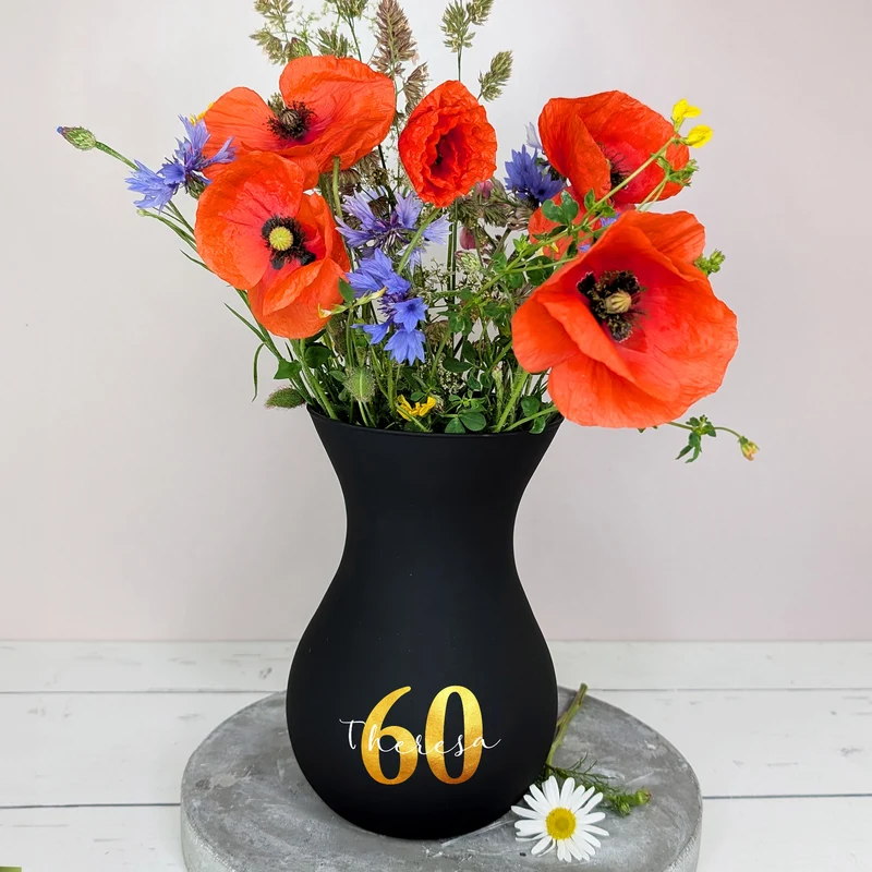 Ritzenhoff Vase zum Geburtstag personalisiert mit Name & Alter | 3 Farben zur Auswahl