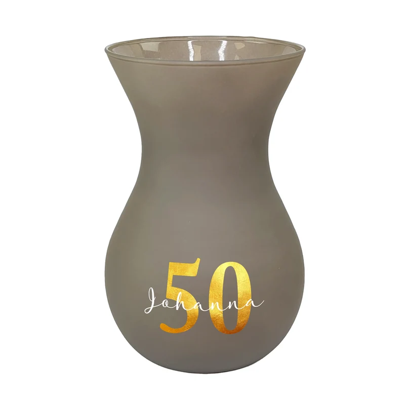 Ritzenhoff Vase zum Geburtstag personalisiert mit Name & Alter | 3 Farben zur Auswahl