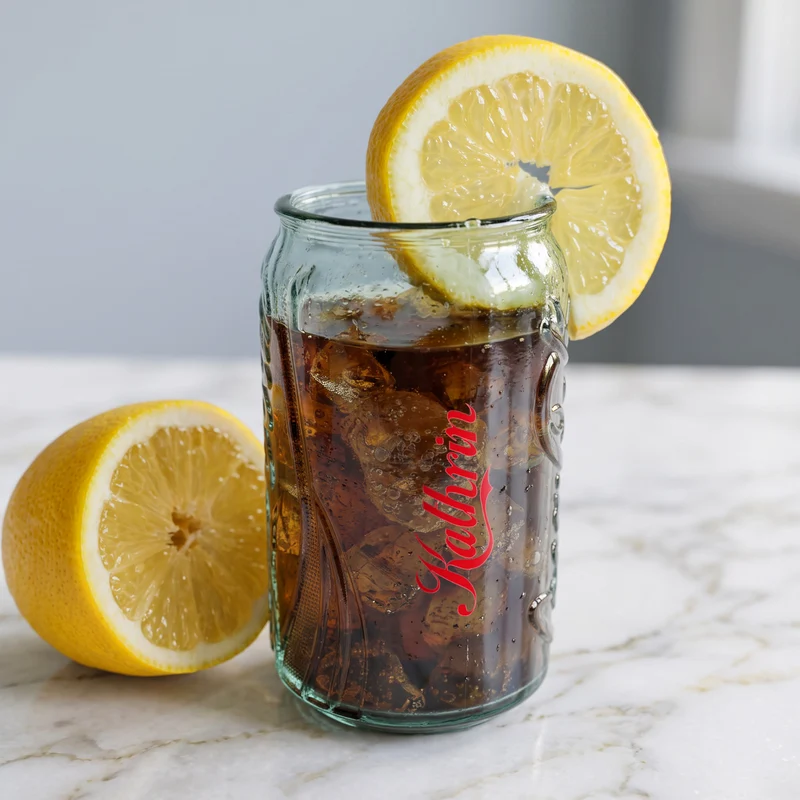 Personalisiertes Coca-Cola Glas mit Name | Retro Design in Dosenform