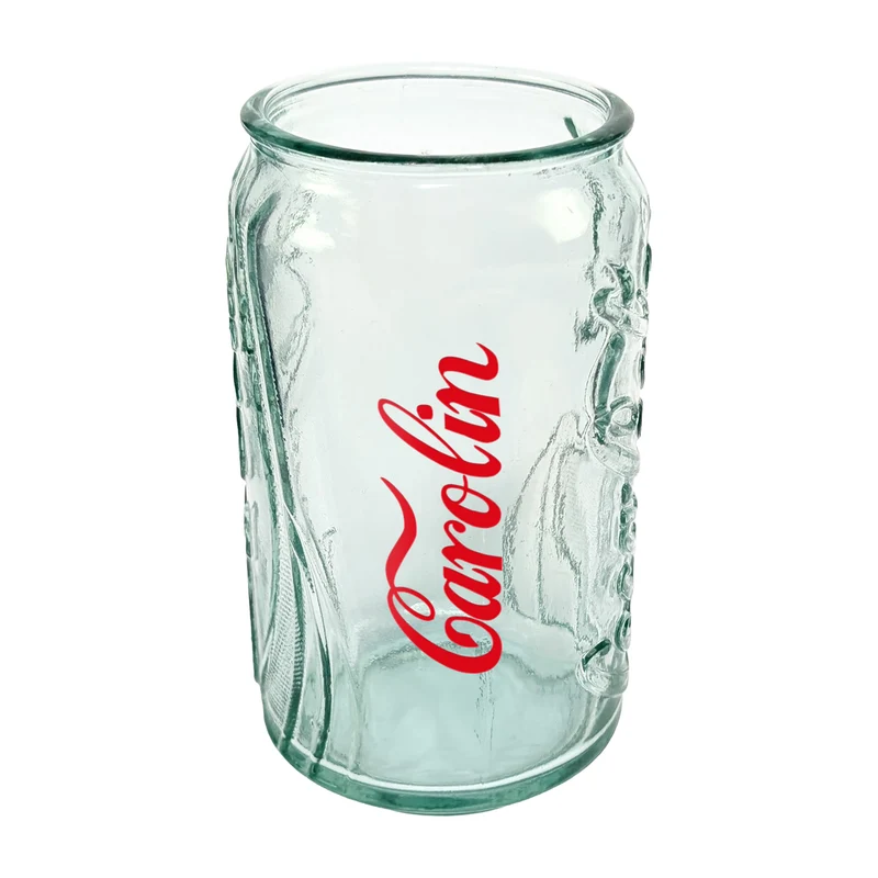Personalisiertes Coca-Cola Glas mit Name | Retro Design in Dosenform