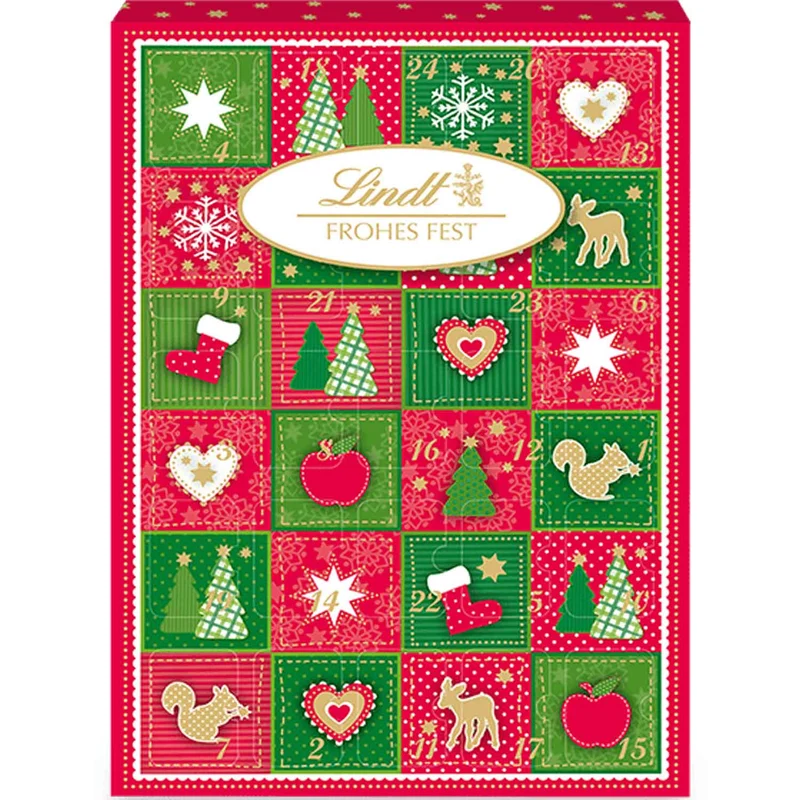 Lindt Frohes Fest Mini Tisch Adventskalender 115g