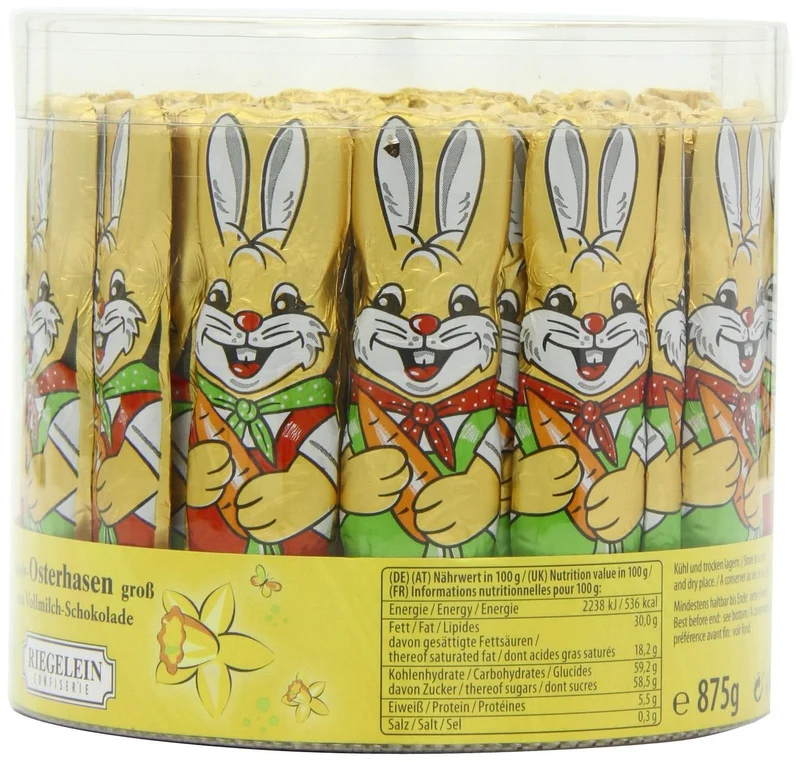 Riegelein Massiv-Osterhasen 70x12,5g