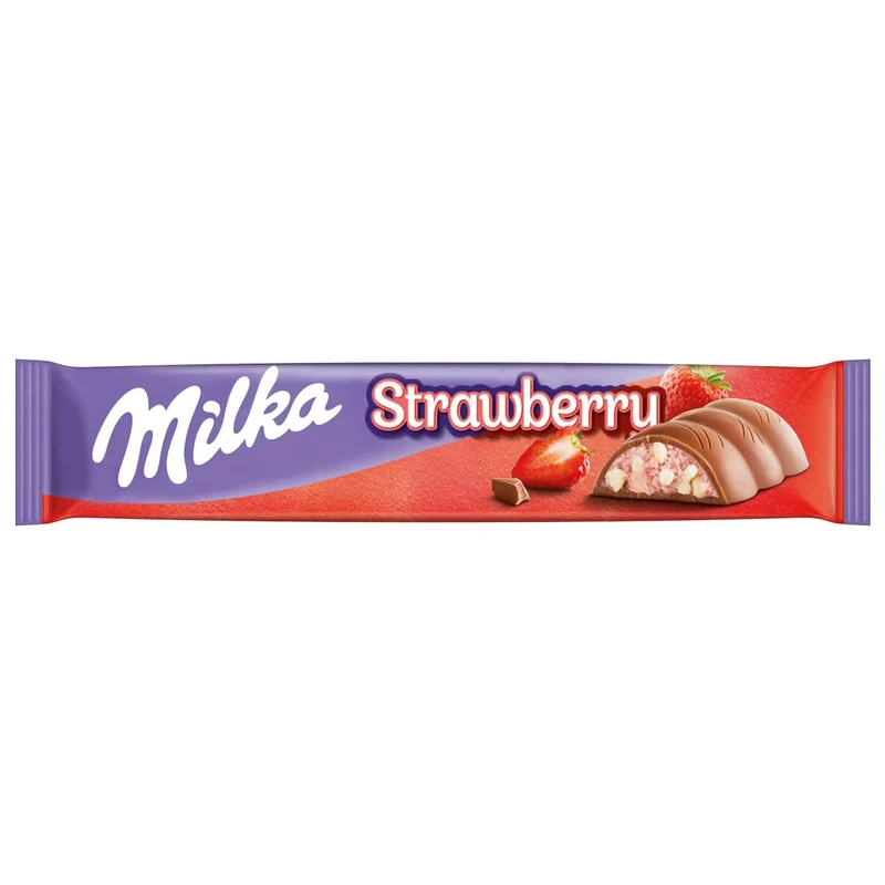 Milka Choco Erdbeer Schokoladenriegel, 36 x 36,5g