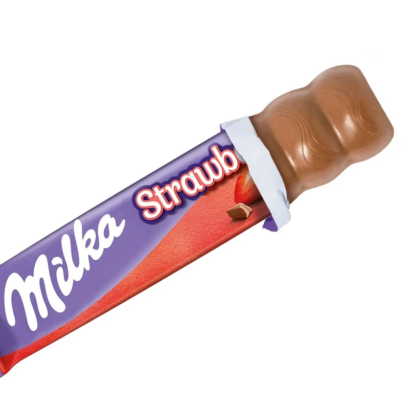 Milka Choco Erdbeer Schokoladenriegel, 36 x 36,5g