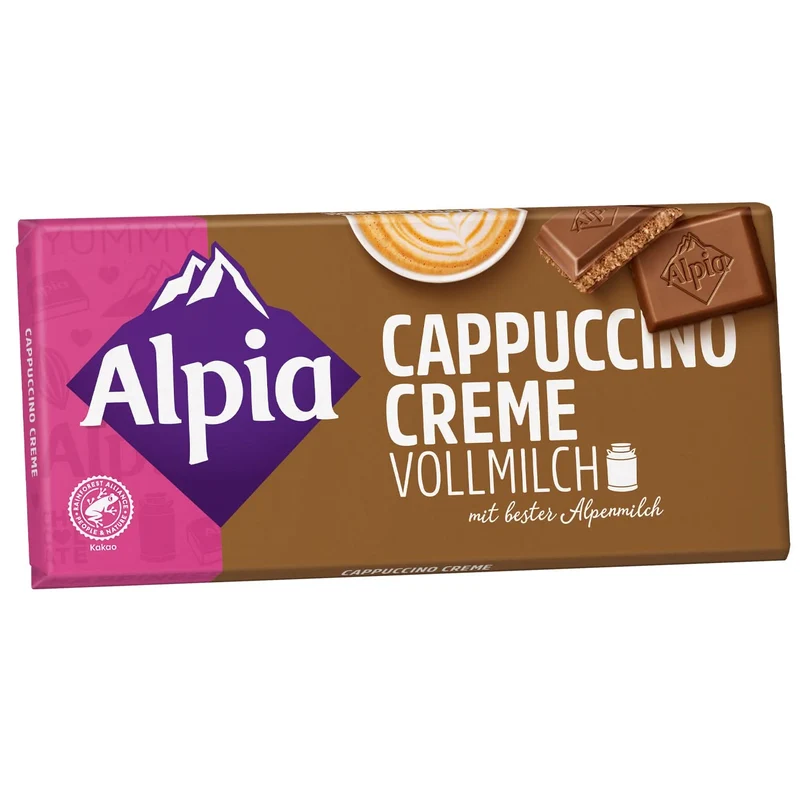 Alpia Cappuccinocreme Vollmilch 100g