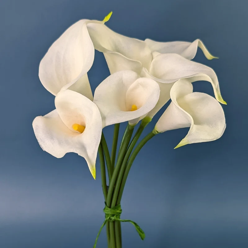 Edler Calla-Strauß aus Seidenblumen | 7 künstliche Blumen im natürlichen Look