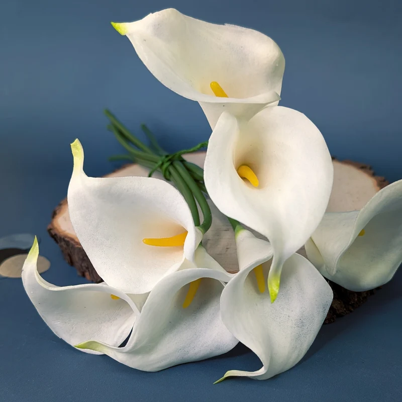 Edler Calla-Strauß aus Seidenblumen | 7 künstliche Blumen im natürlichen Look