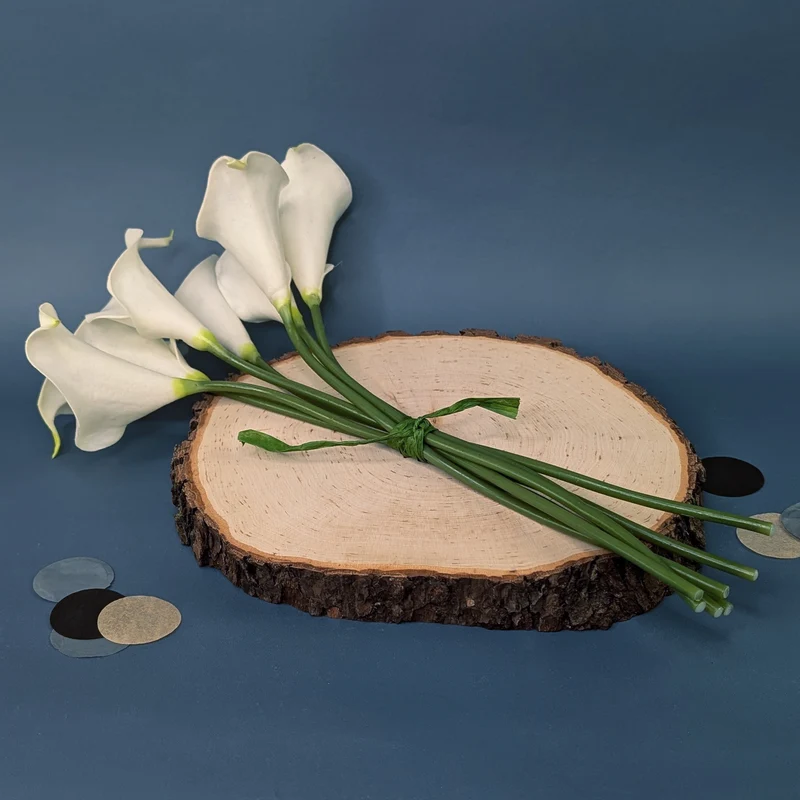 Edler Calla-Strauß aus Seidenblumen | 7 künstliche Blumen im natürlichen Look