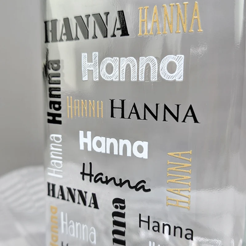Vorratsglas mit Bambusdeckel & Name personalisiert als Geldgeschenk | Keksdose für Naschkatzen