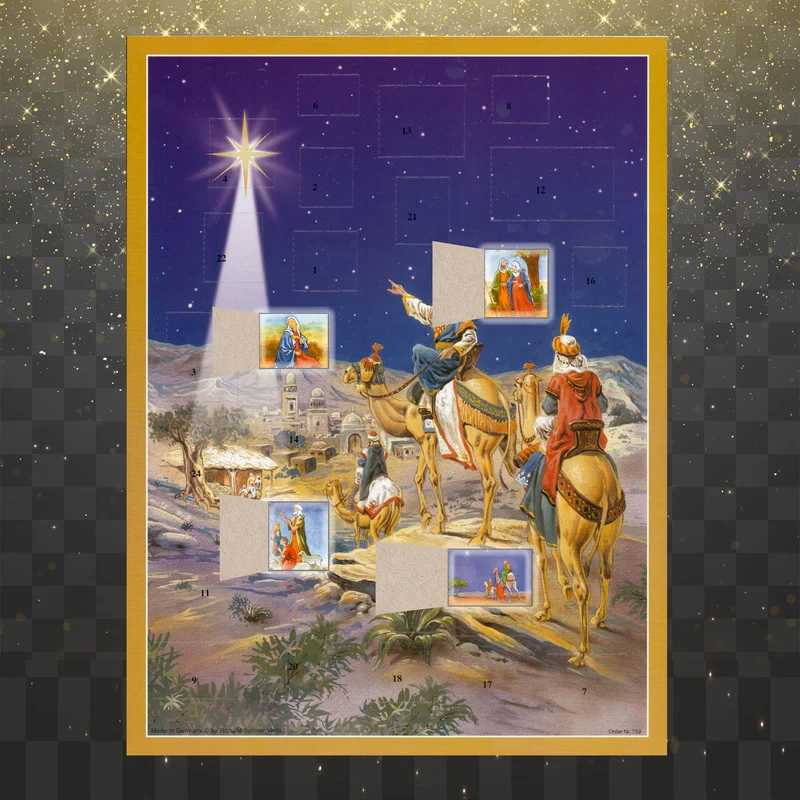 Advent calendar “The Three Wise Men Follow the Star”