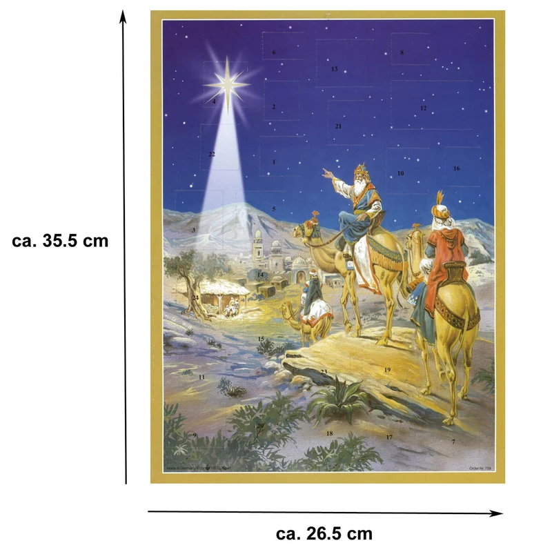 Advent calendar “The Three Wise Men Follow the Star”