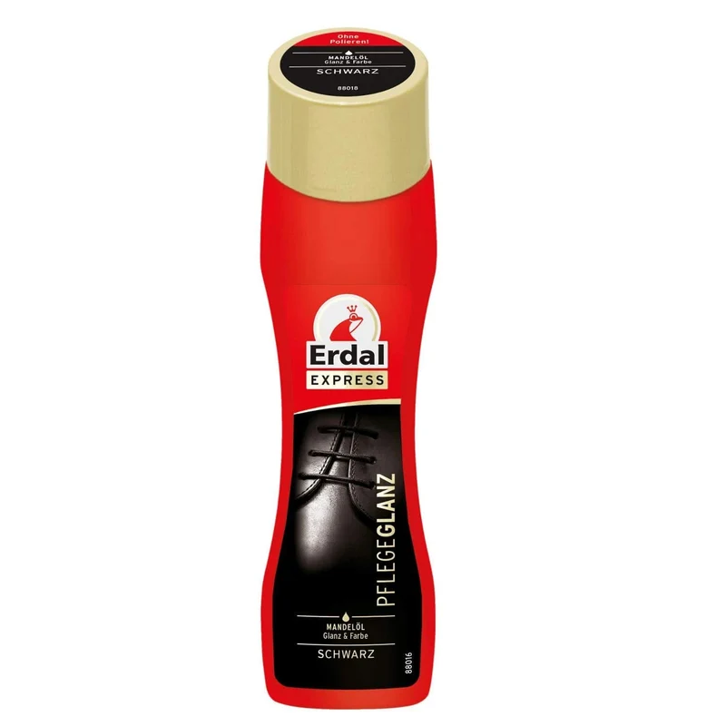 Erdal 2x Express Pflegeglanz Alle Farben & Schwarz Schuhcreme Mandelöl frischt