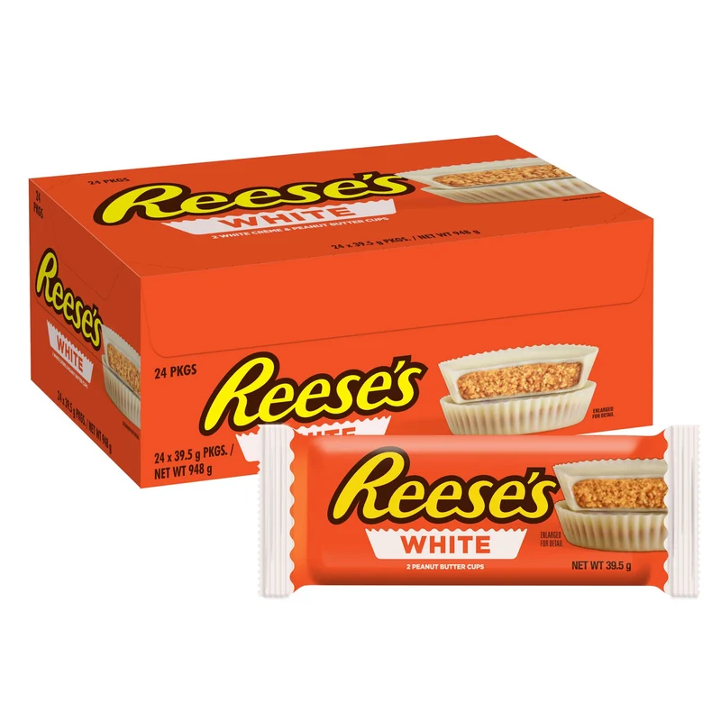 Reese's Peanut Butter Cups White - Erdnussbutter-Cups weiße Schokolade 24 Stück (24 x 39 g)