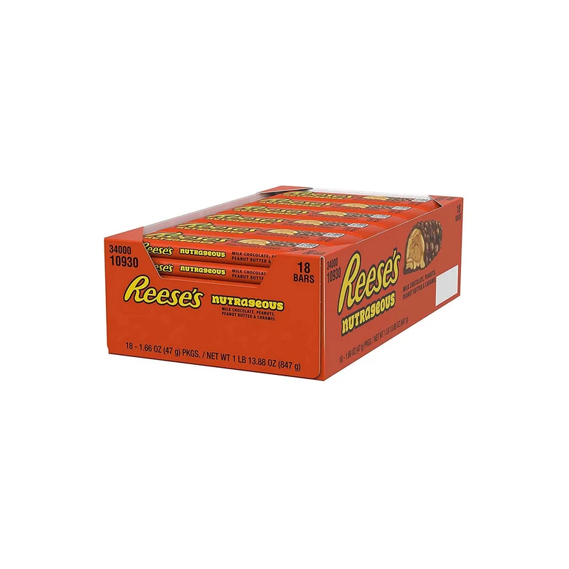 Reese's Nutrageous Schoko-Erdnussbutter Riegel 18x47g