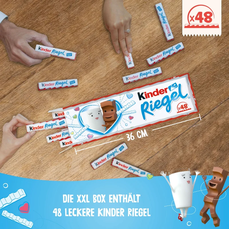 Kinder Riegel 1kg XXL-Packung – 48 x 21g