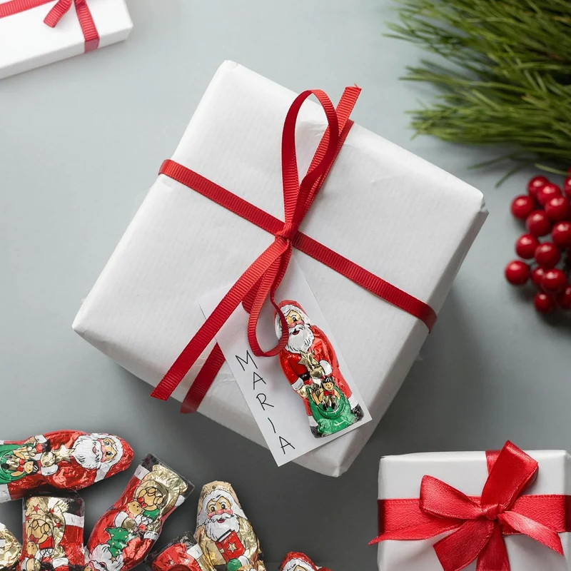 Riegelein massive Weihnachtsmännchen Dose, 70 Stück