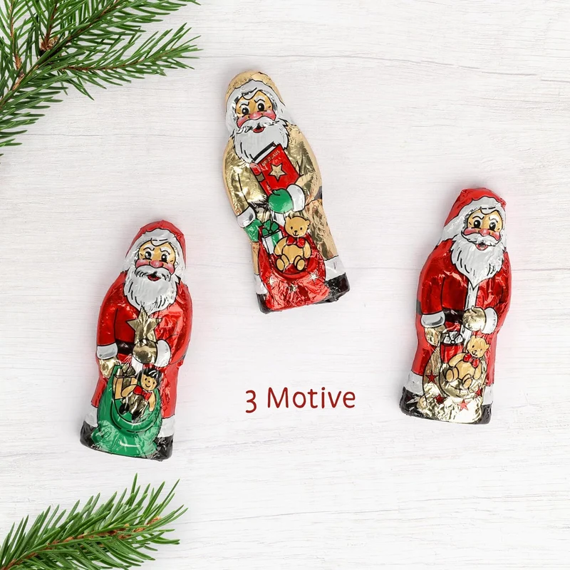 Riegelein massive Weihnachtsmännchen Dose, 70 Stück