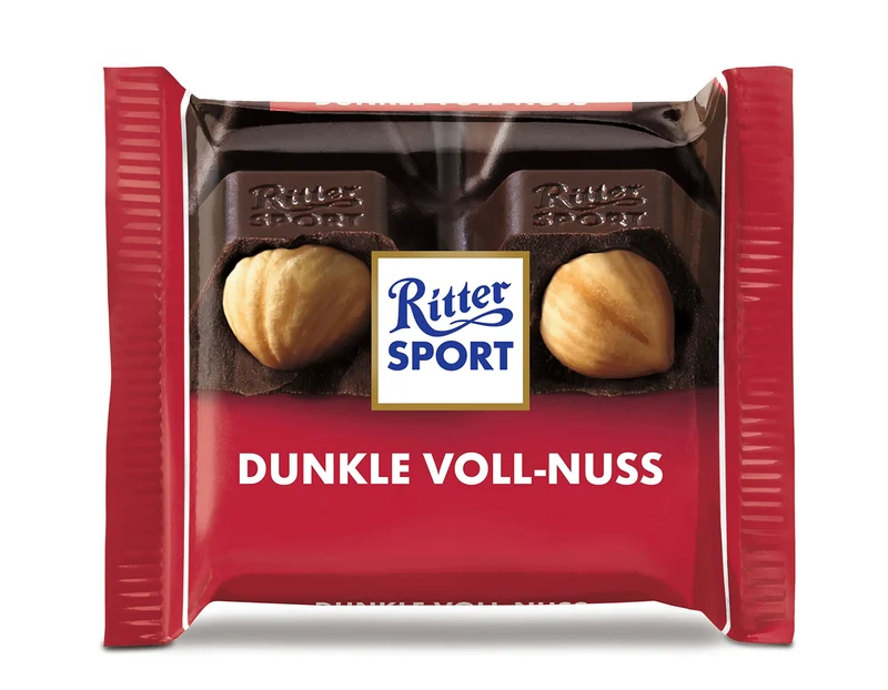 Ritter Sport mini Voll-Nuss Mix, weiße, dunkle & Vollmilchschokolade, 1,1 kg (66 Stück)