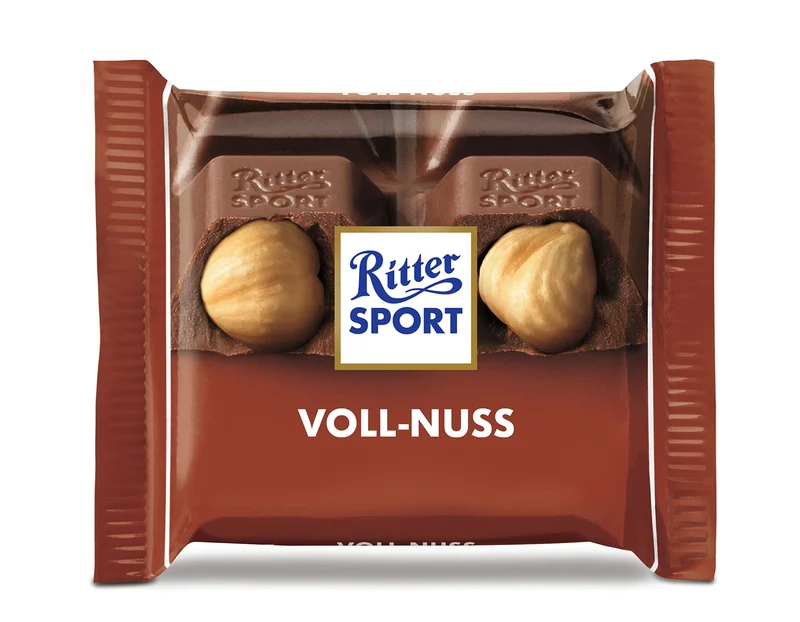 Ritter Sport mini Voll-Nuss Mix, weiße, dunkle & Vollmilchschokolade, 1,1 kg (66 Stück)