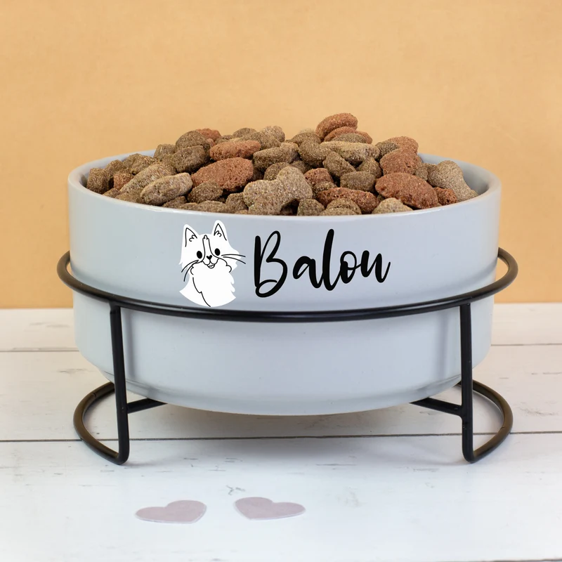 Personalisierter Fressnapf für Katzen mit Name | 880 ml Katzennapf von Ritzenhoff & Breker