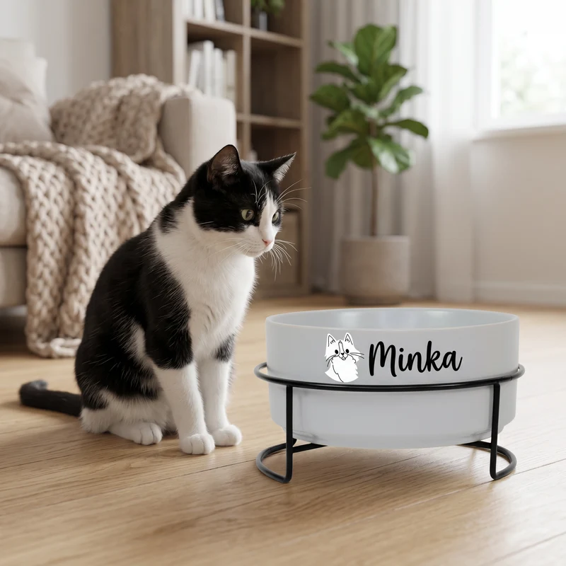Personalisierter Fressnapf für Katzen mit Name | 880 ml Katzennapf von Ritzenhoff & Breker