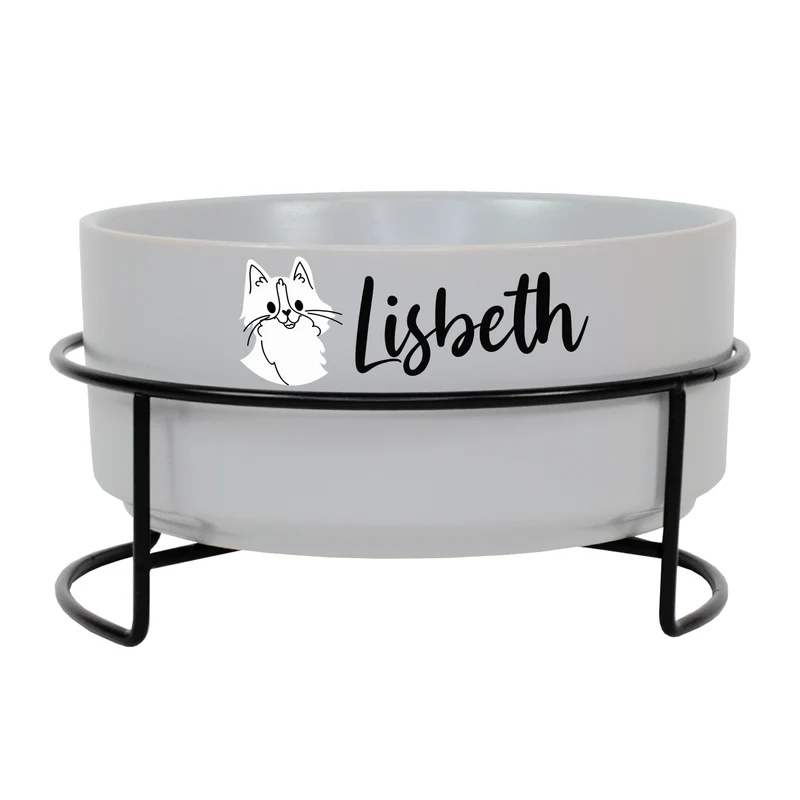 Personalisierter Fressnapf für Katzen mit Name | 880 ml Katzennapf von Ritzenhoff & Breker