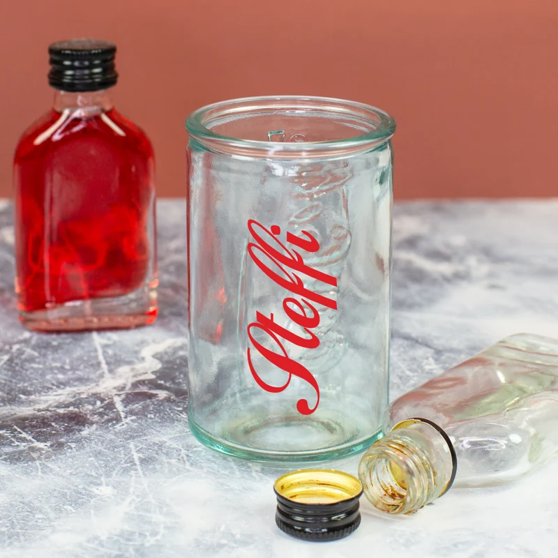 Coca Cola Schnapsglas individuell personalisiert | Shot Glas im Mini Retro Coladose Design