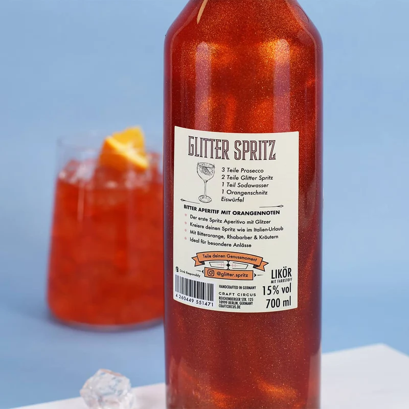 Glitter Spritz Bitter Orange Aperitivo 15% Vol. 0,7l
