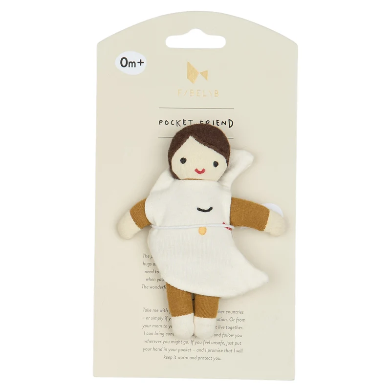 Spielpuppe Pocket Friend 14 cm, Bio Baumwolle