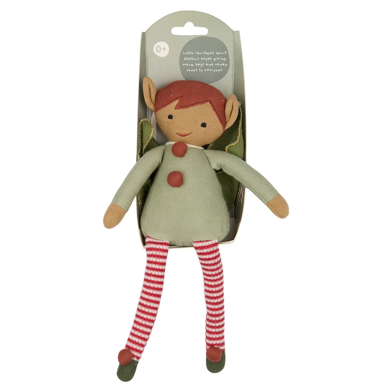 Weihnachts-Elfenpuppe 30 cm, Baumwolle
