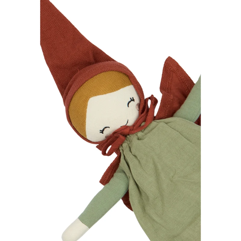 Weihnachts-Elf Kuschelpuppe 30 cm, Bio Baumwolle