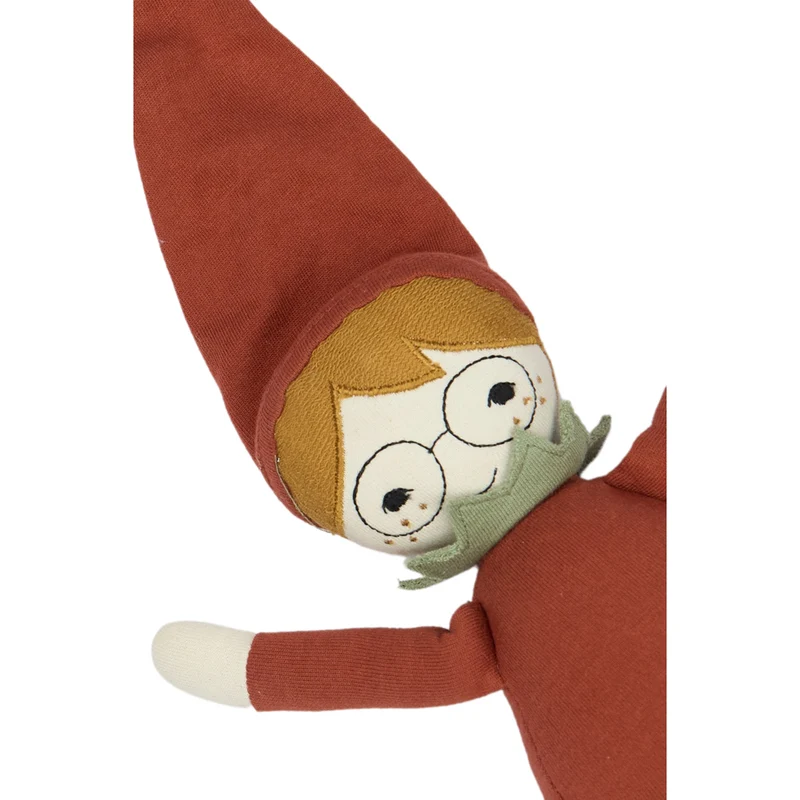 Weihnachts-Elf Kuschelpuppe 30 cm, Bio Baumwolle