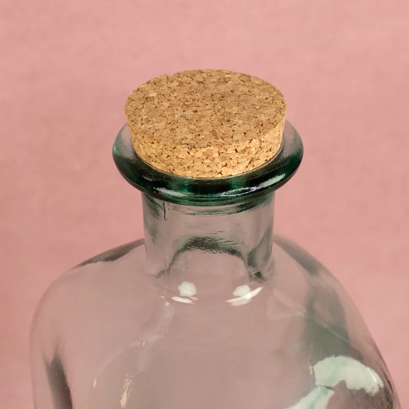 Glas Getränkespender mit Zapfhahn | 2L Spender für Limonade, Whisky & Wein mit Initiale und Name