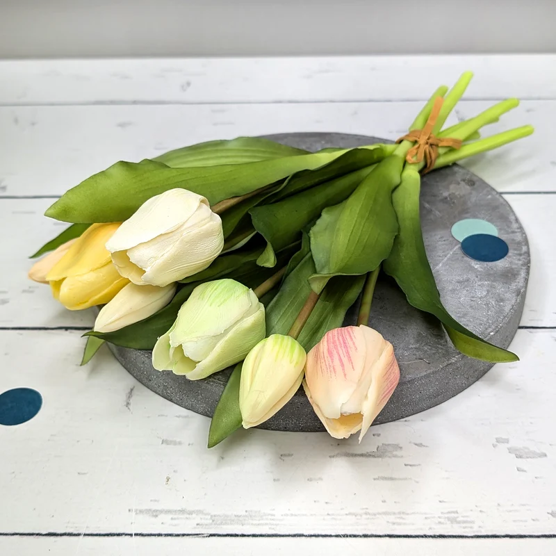Hochwertiger Kunstblumenstrauß Tulpen in zwei Größen | Nachhaltige Seidenblumen