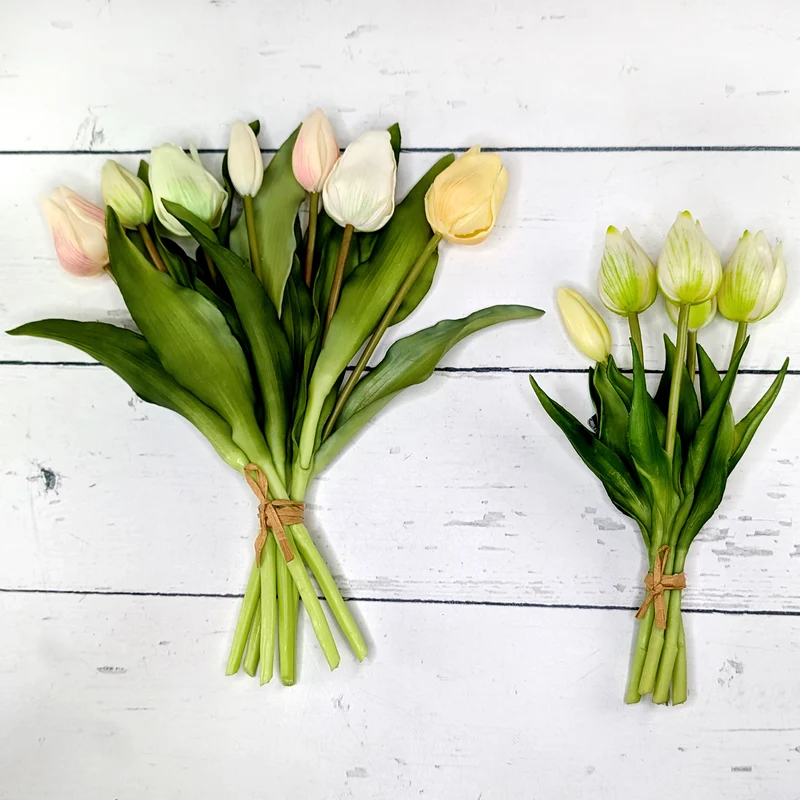 Hochwertiger Kunstblumenstrauß Tulpen in zwei Größen | Nachhaltige Seidenblumen
