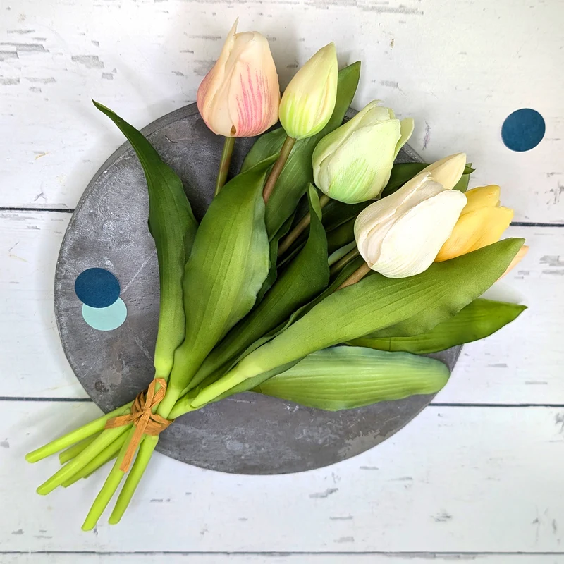 Hochwertiger Kunstblumenstrauß Tulpen in zwei Größen | Nachhaltige Seidenblumen