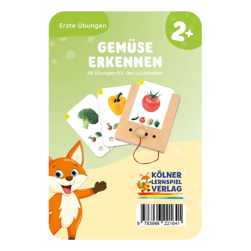 Erste Übungen - Gemüse erkennen für Lochkasten 2+