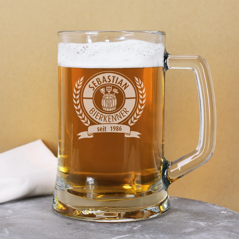 Personalisiertes Bierseidel für Bierkenner