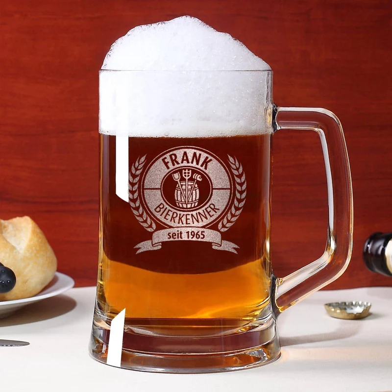 Personalisiertes Bierseidel für Bierkenner