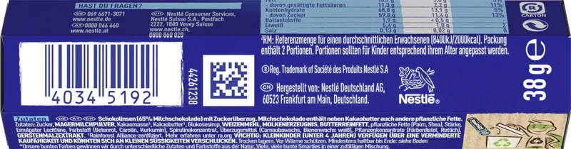 Nestlé SMARTIES Hexagon-Rolle, bunte Schokolinsen aus Milchschokolade, 24er Pack (24 x 38g)