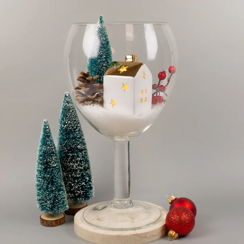 XXXL Weinglas 3L mit Spruch 'Heute nur ein Glas' | Riesiges Weinglas als witziges Geschenk & Dekoidee