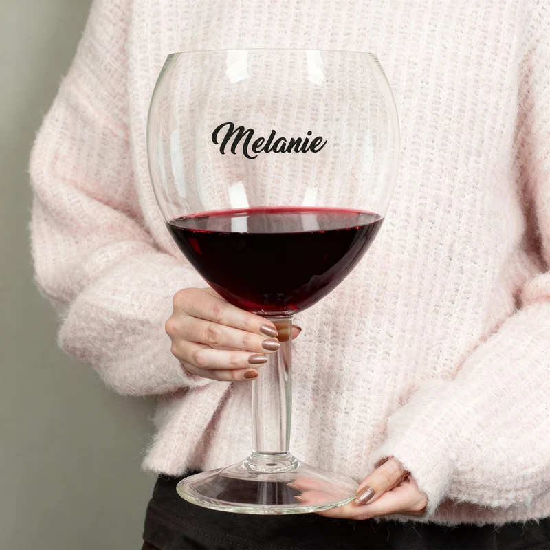 XXXL Weinglas 3L mit Name personalisiert | Riesiges Weinglas als witziges Geschenk & Dekoidee