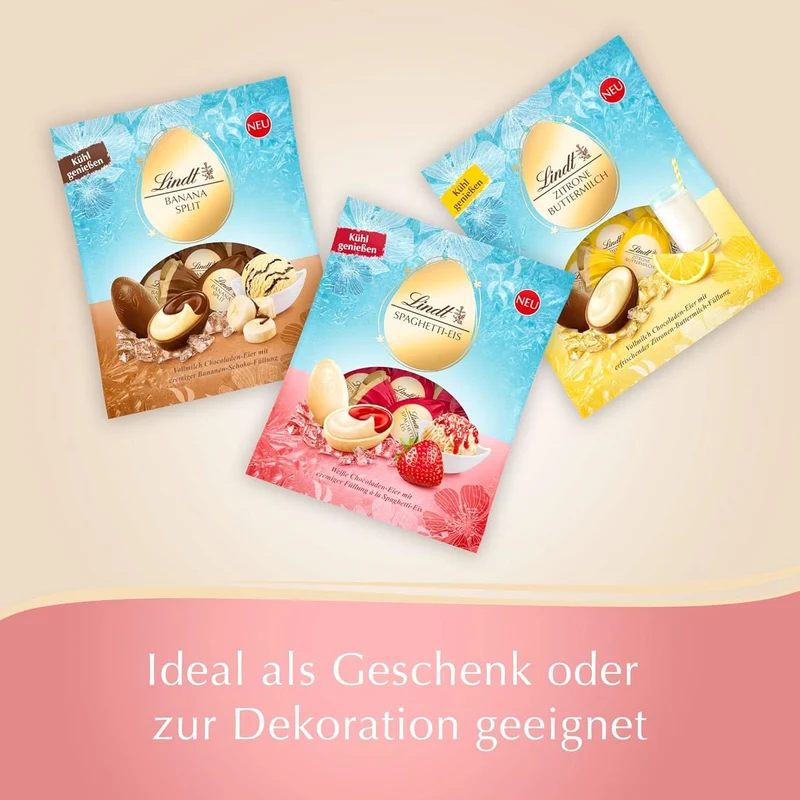 Lindt Schokolade Spaghetti-Eis-Eier Beutel 90g