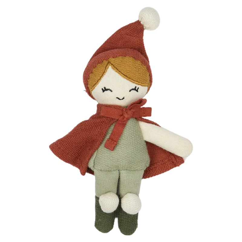 Weihnachts-Elf Wichtelfreund 12 cm, Bio Baumwolle